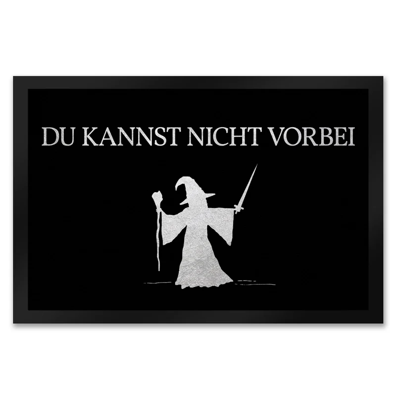 Du kannst nicht vorbei Fußmatte