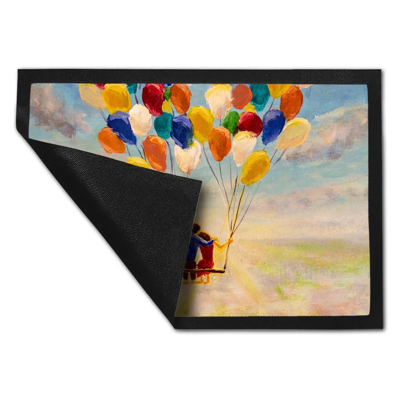 Luftballon Love and Life Fußmatte