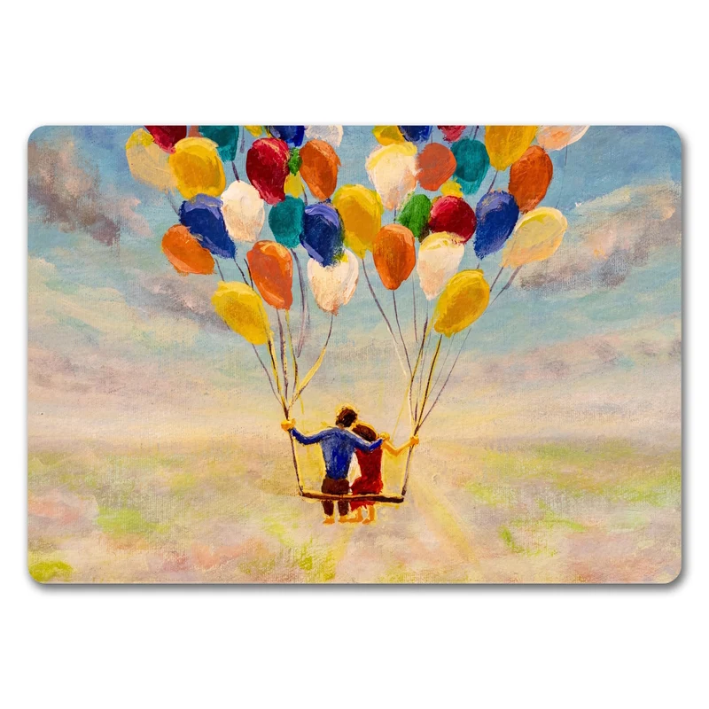 Luftballon Love and Life Fußmatte