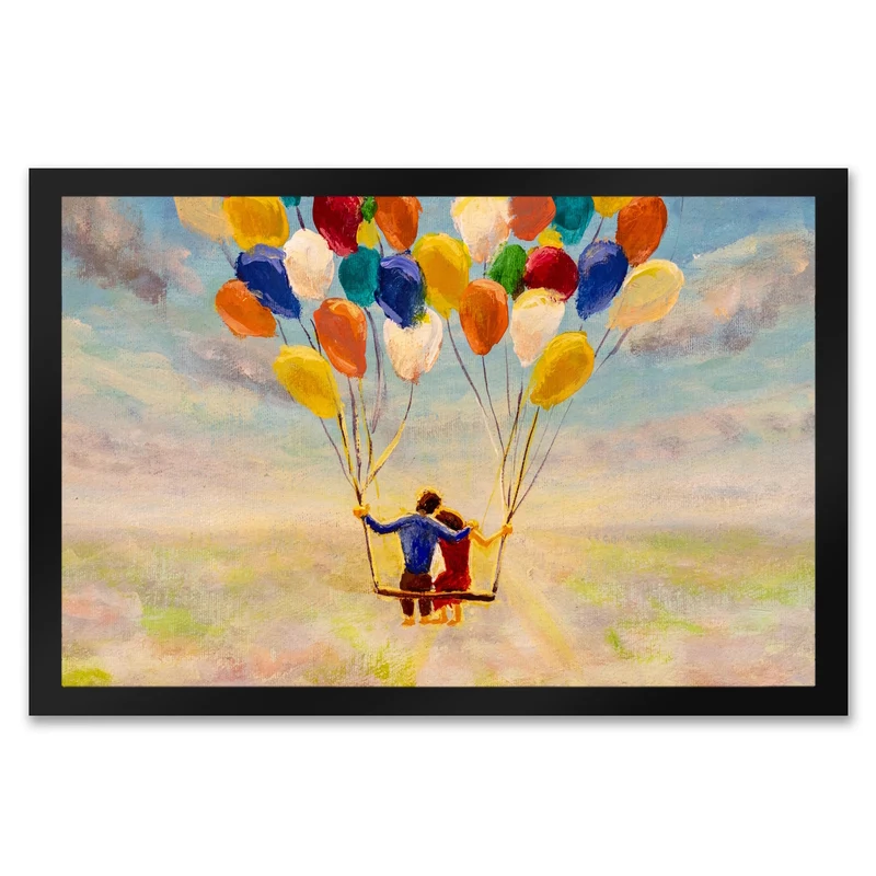 Luftballon Love and Life Fußmatte