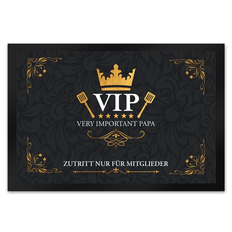Very Important Papa Fußmatte mit VIP Motiv