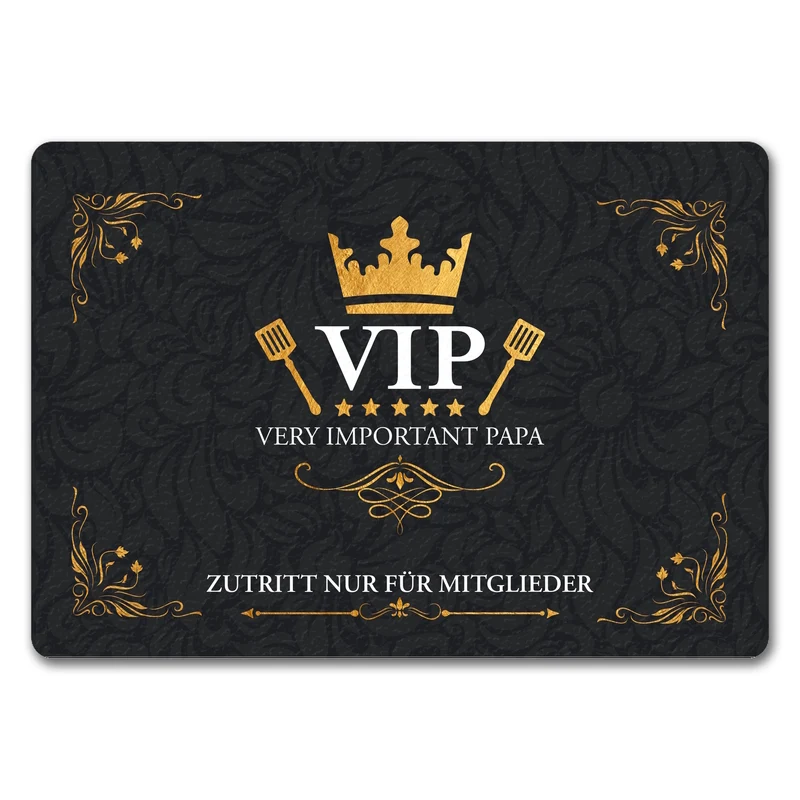 Very Important Papa Fußmatte mit VIP Motiv