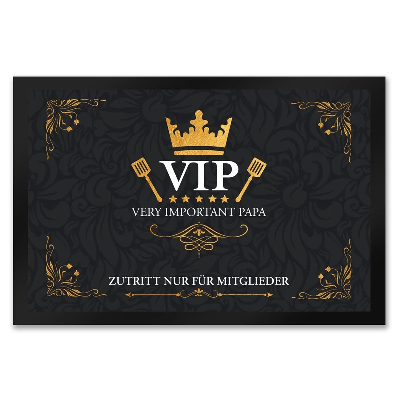 Very Important Papa Fußmatte mit VIP Motiv