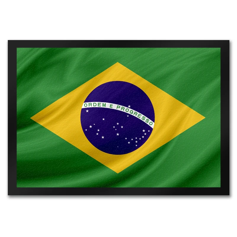 Brasilien Fahne und Flagge Fussmatte Fanartikel