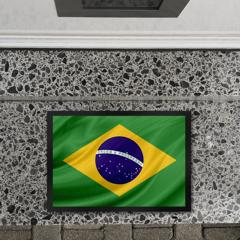 Brasilien Fahne und Flagge Fussmatte Fanartikel