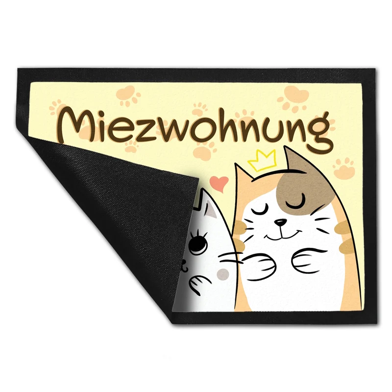 Miezwohnung Fußmatte mit drei süßen Katzen für alle Katzenliebhaber