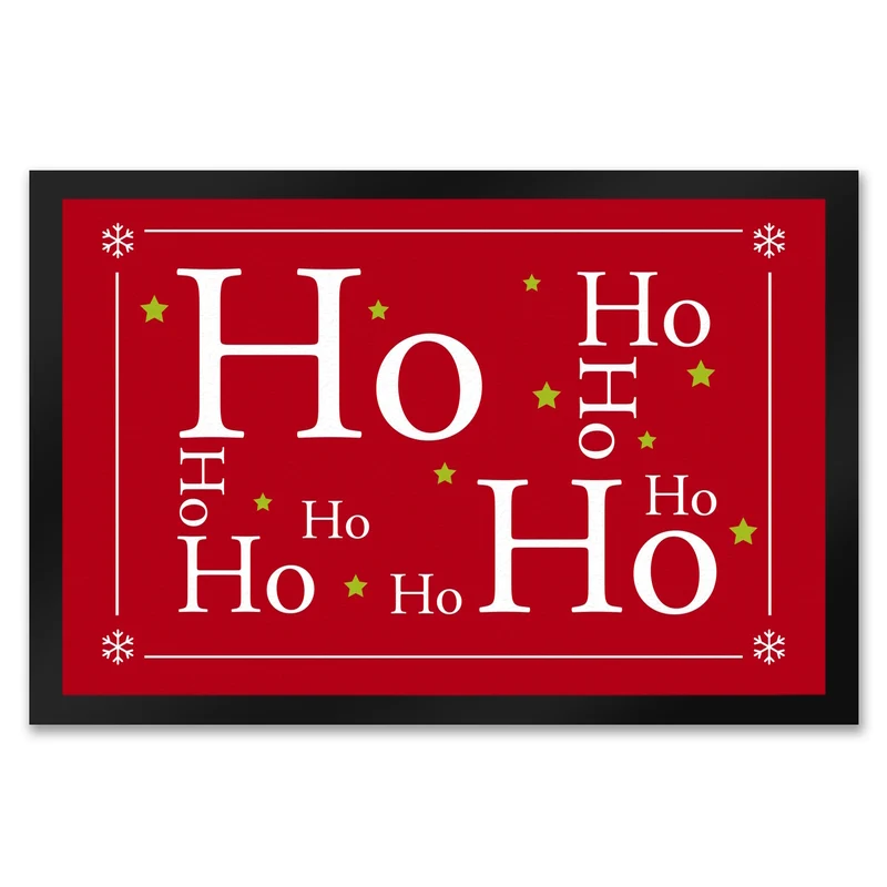 Ho Ho Ho Weihnachten Fußmatte