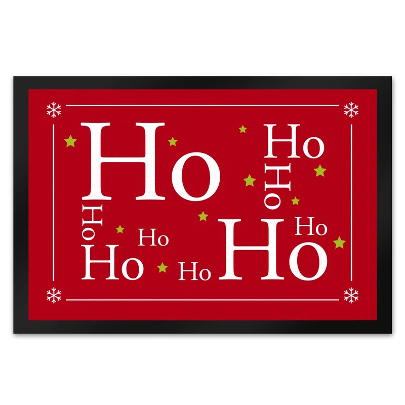 Ho Ho Ho Weihnachten Fußmatte