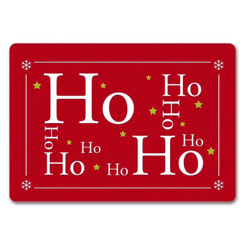 Ho Ho Ho Weihnachten Fußmatte