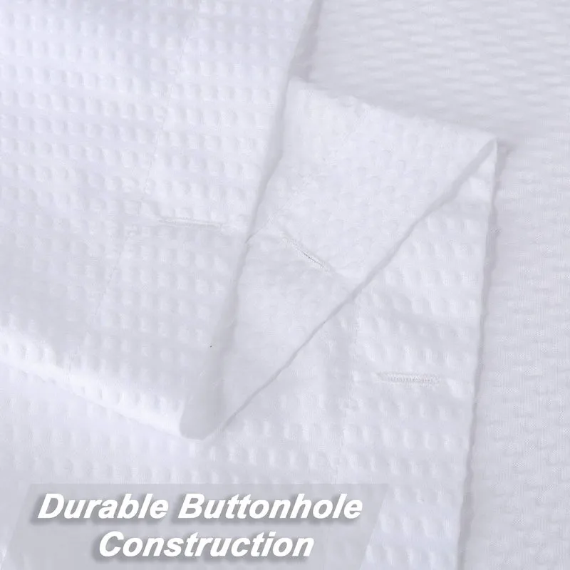 Tenda da doccia extra lunga Garvee in microfibra idrorepellente bianca 72x96 pollici per bagno