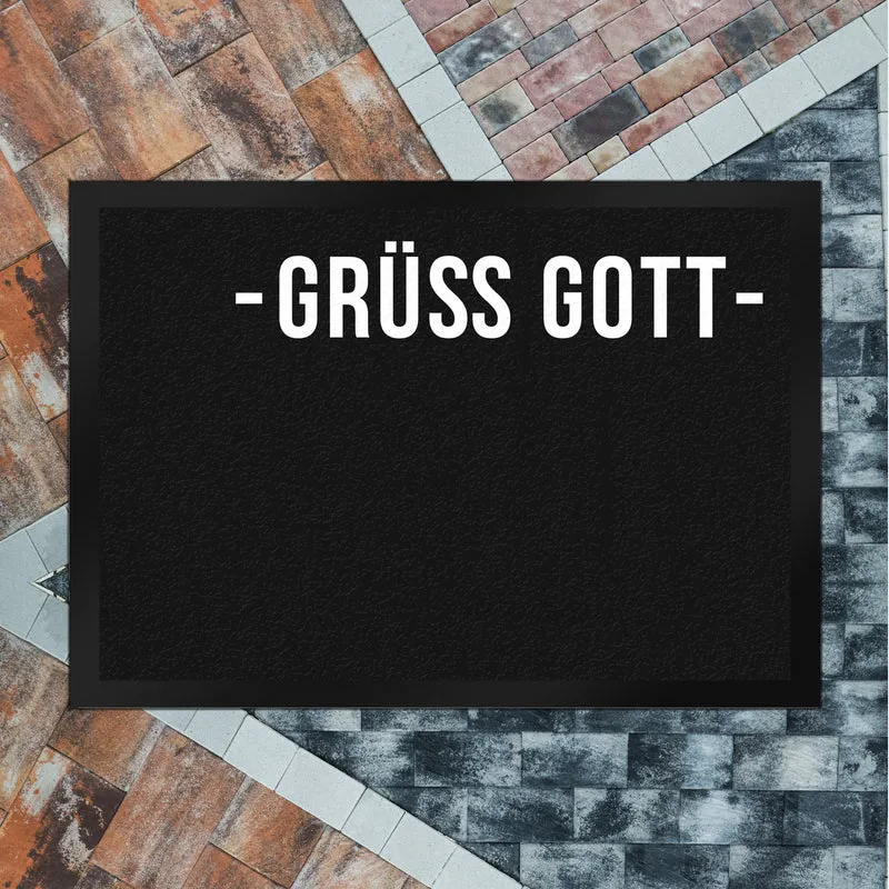 Grüß Gott Dialektgrüße Fußmatte