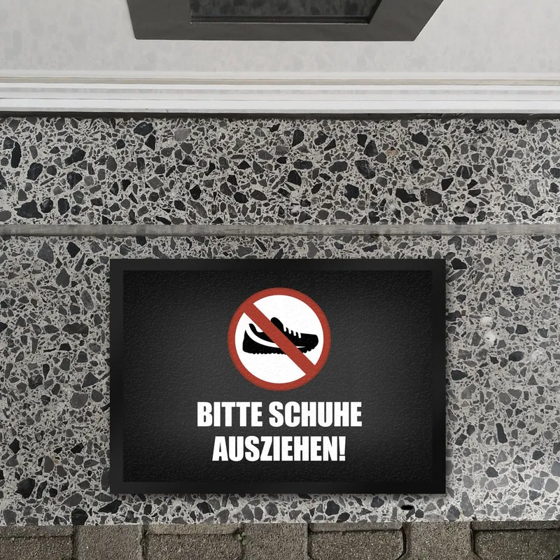 Bitte Schuhe ausziehen Fußmatte