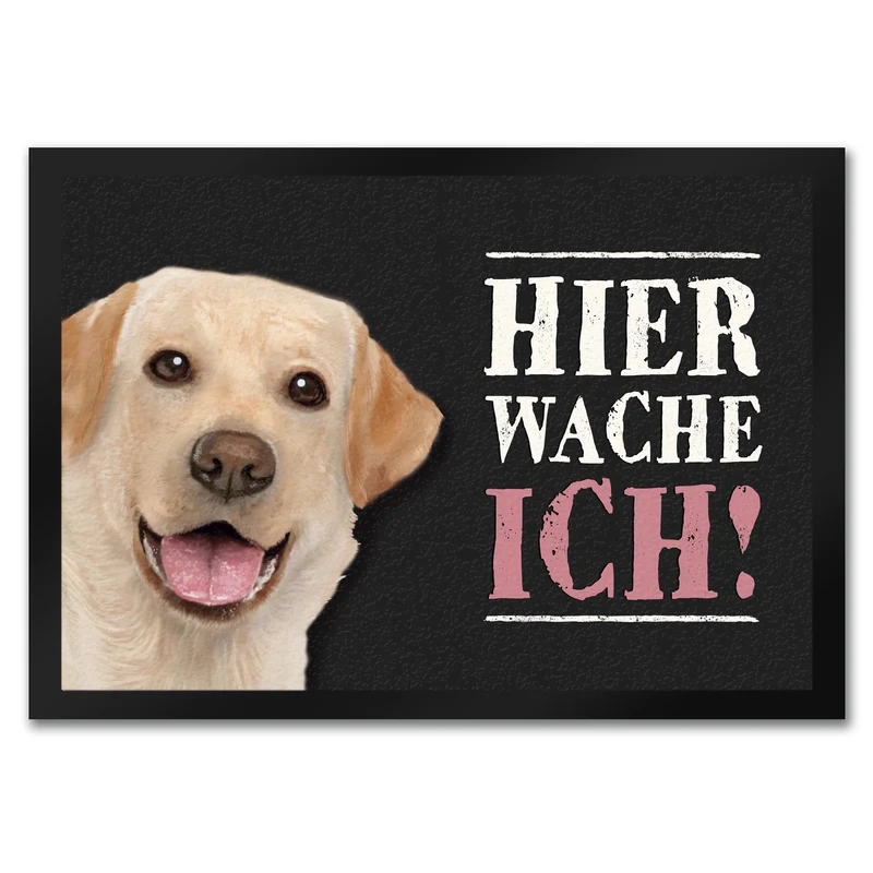 Hier wache ich! Labrador Fußmatte