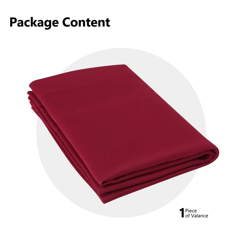 Tende oscuranti Garvee, 2 pezzi, per finestre, soggiorno, cucina, camera da letto, termoisolanti, rosse, 26 x 30 pollici