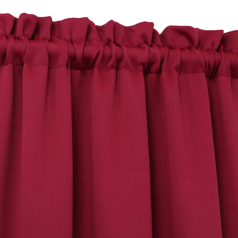 Tende oscuranti Garvee, 2 pezzi, per finestre, soggiorno, cucina, camera da letto, termoisolanti, rosse, 26 x 30 pollici