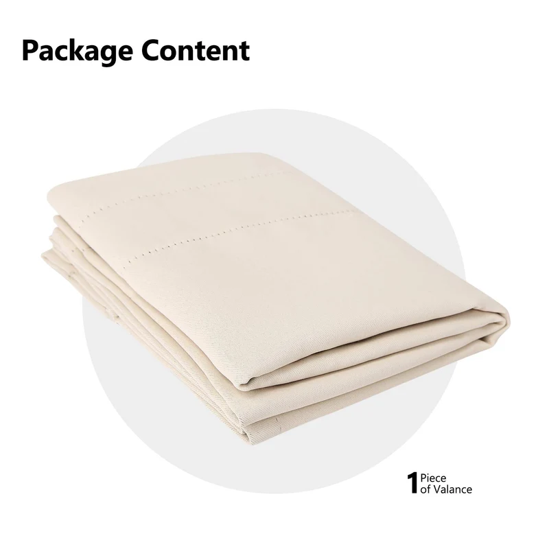 Tende oscuranti Garvee per finestre, soggiorno, cucina, camera da letto, beige, 26 x 30 pollici