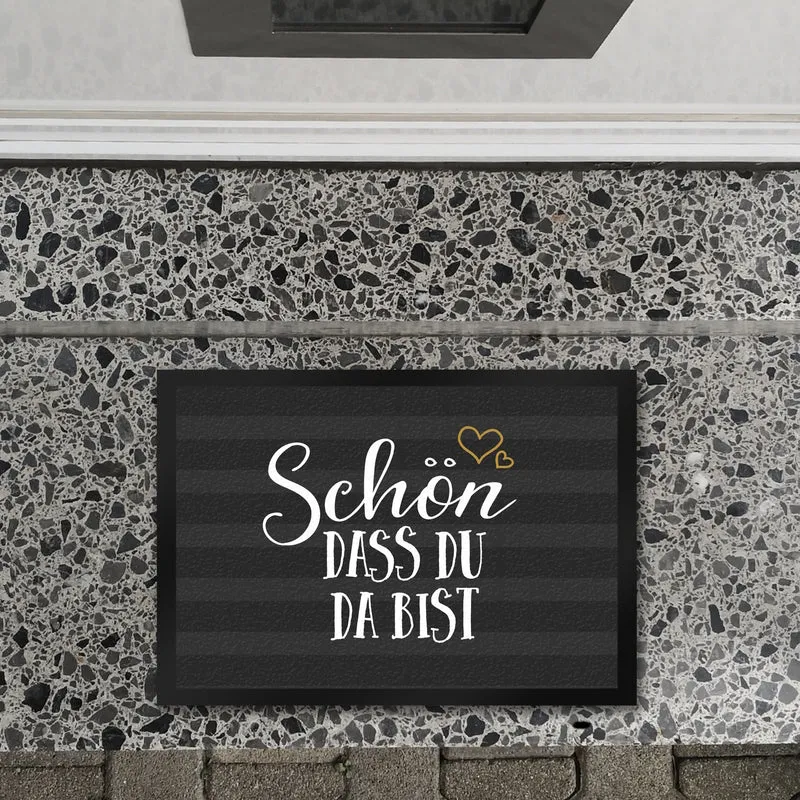 Schön dass du da bist Fußmatte