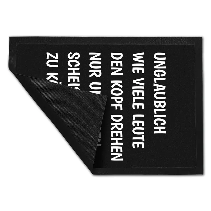 Kopf drehen um diesen Scheiss lesen zu können Fußmatte mit Motiv
