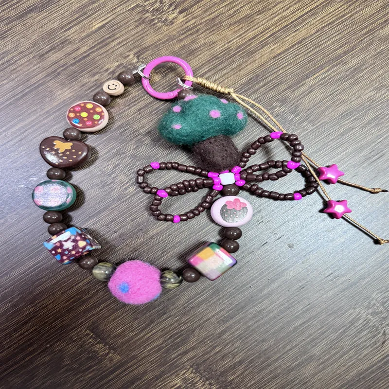 Decorative Beaded Charm Keychain Stornfield 1790135023