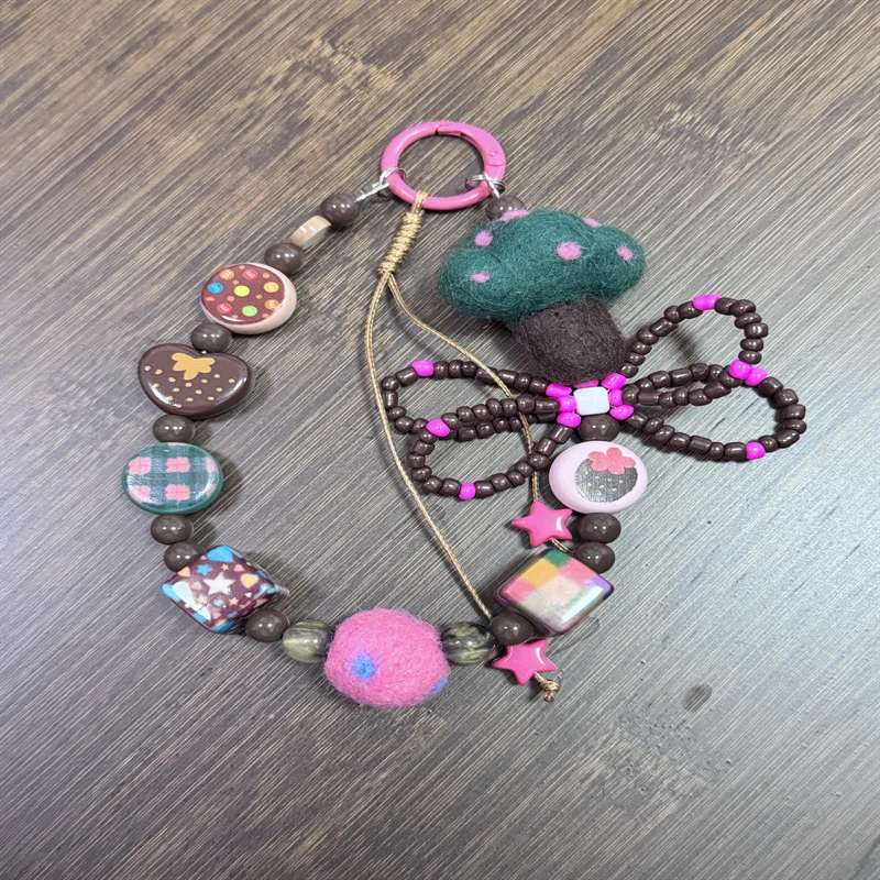 Decorative Beaded Charm Keychain Stornfield 1790135023