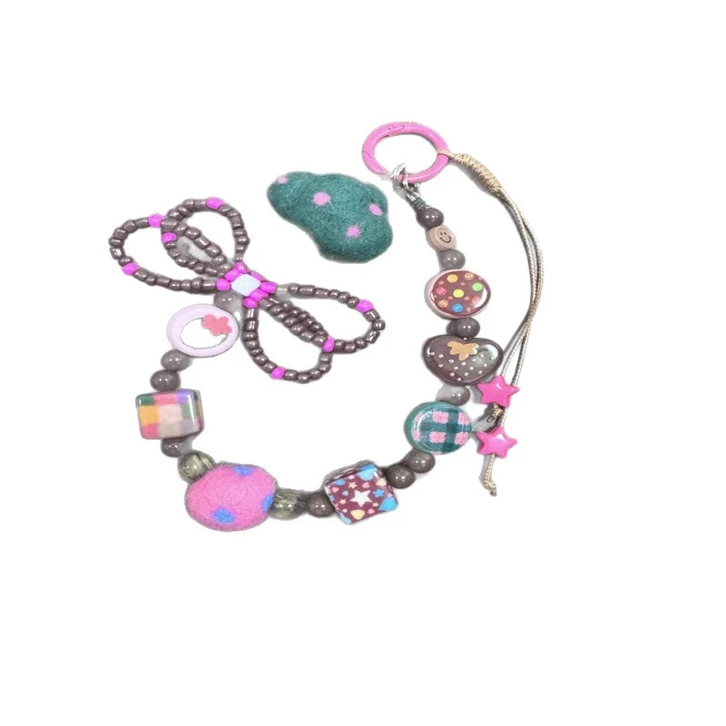 Decorative Beaded Charm Keychain Stornfield 1790135023
