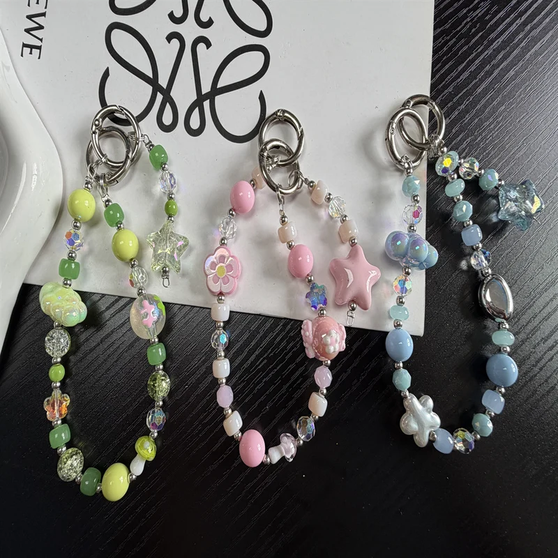 Decorative Beaded Charm Keychain Stornfield 1790134997