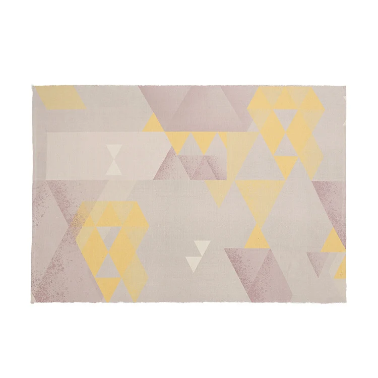 Runder Dekorativer Wohnzimmer-Teppich mit modernem geometrischem Muster Karnz