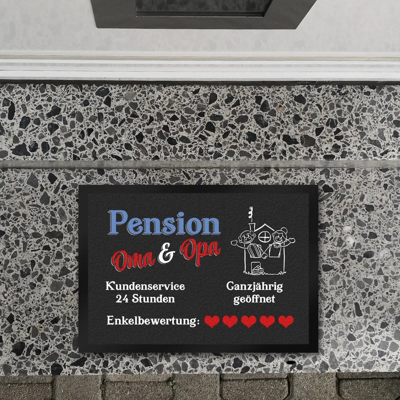 Pension Oma und Opa Fußmatte