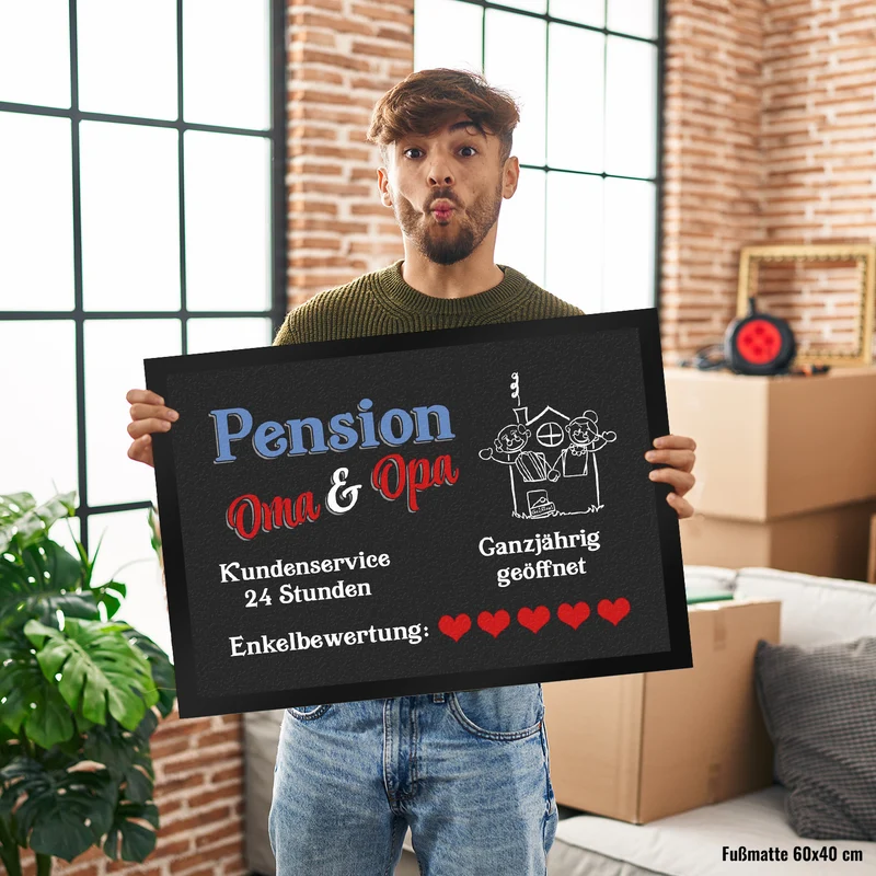 Pension Oma und Opa Fußmatte