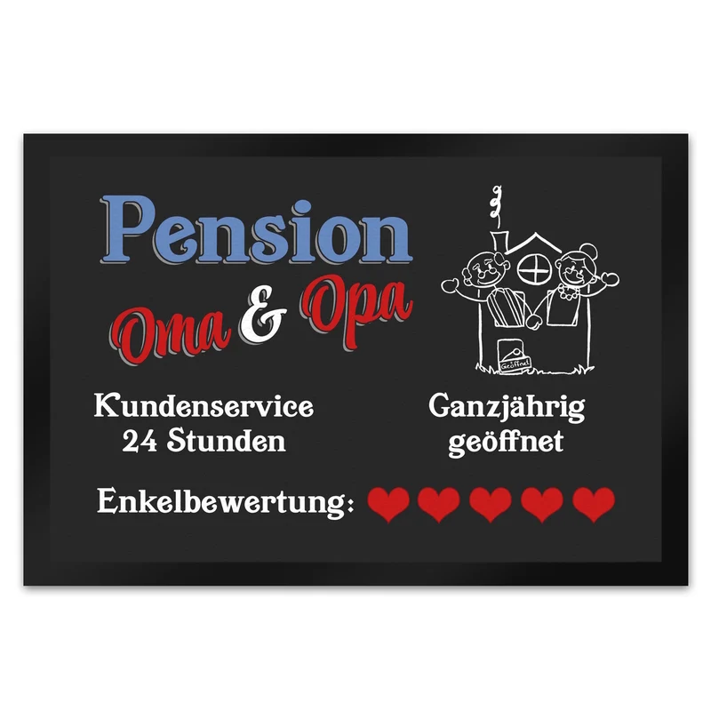 Pension Oma und Opa Fußmatte