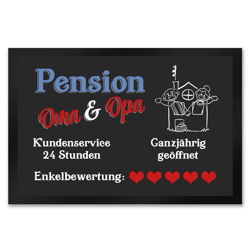 Pension Oma und Opa Fußmatte