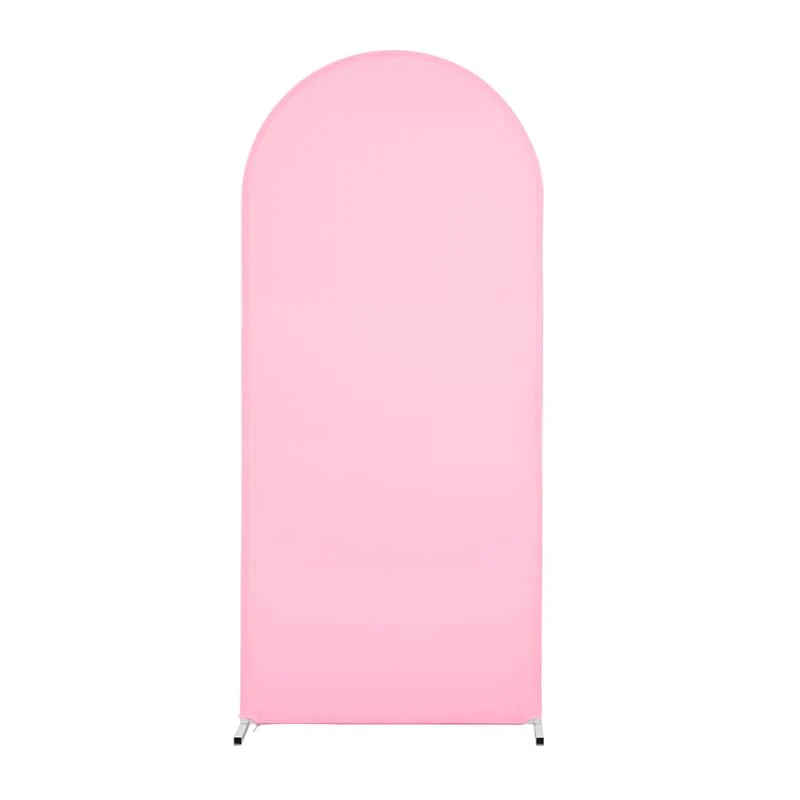 Garvee Wedding Arch Cover Set 3 pezzi in spandex con cerniera per feste e cerimonie Neutro
