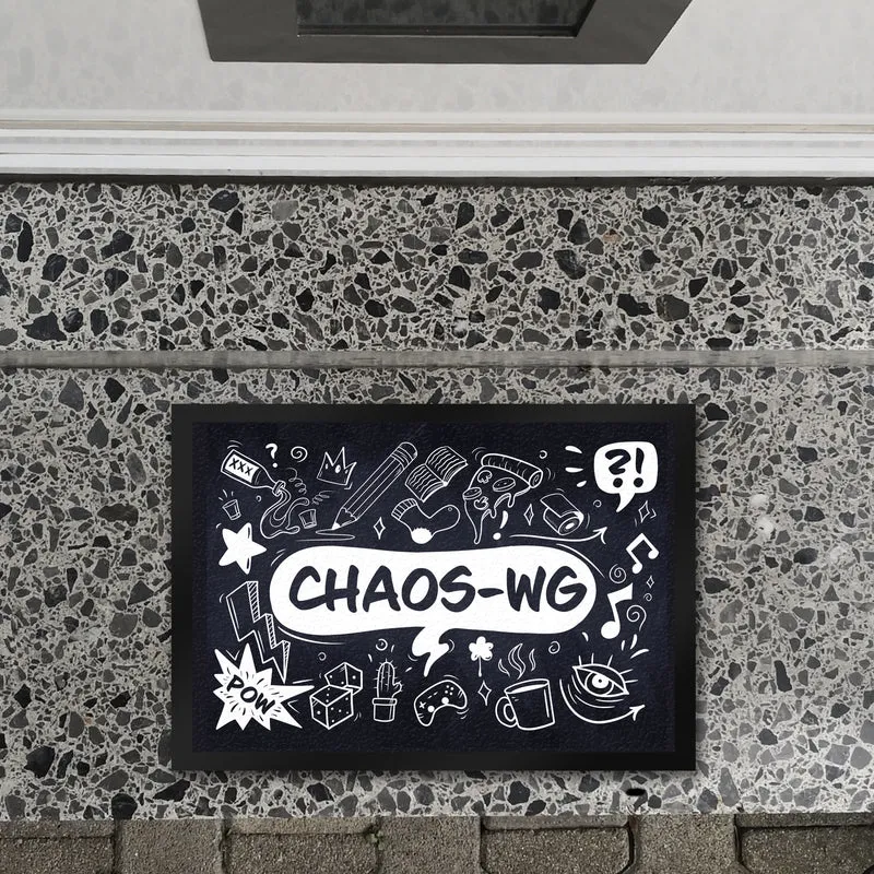 Fußmatte mit Chaos WG Motiv - mit vielen witzigen Comicdesigns