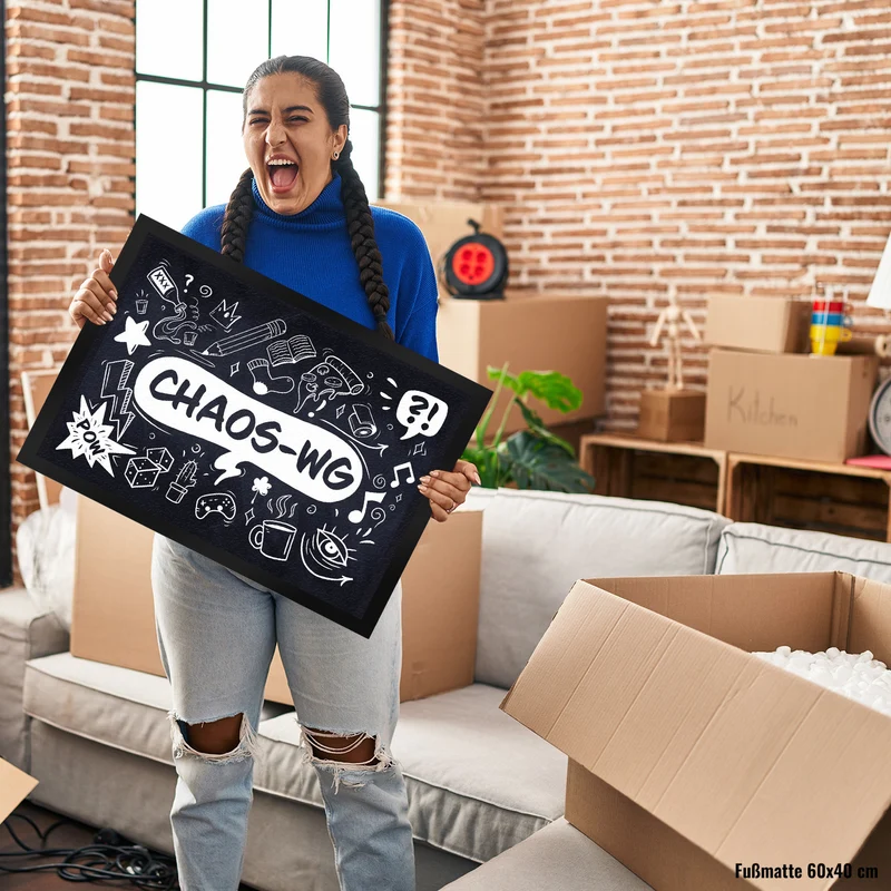 Fußmatte mit Chaos WG Motiv - mit vielen witzigen Comicdesigns