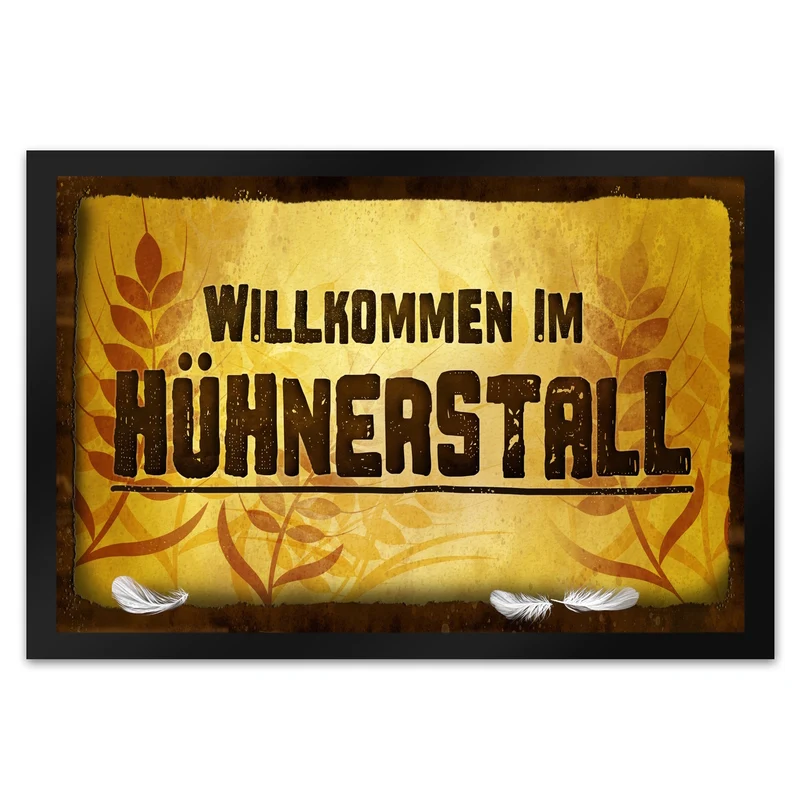 Willkommen im Hühnerstall Fußmatte