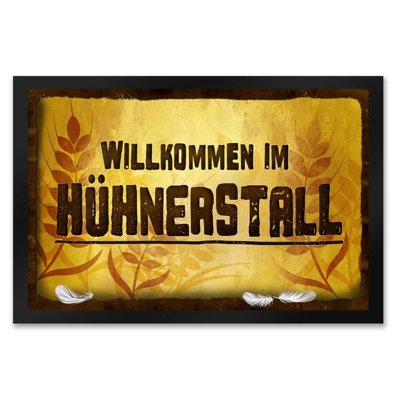 Willkommen im Hühnerstall Fußmatte