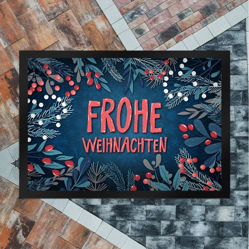 Frohe Weihnachten Fußmatte