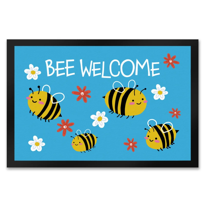 Bee welcome Fußmatte mit süßen Bienen