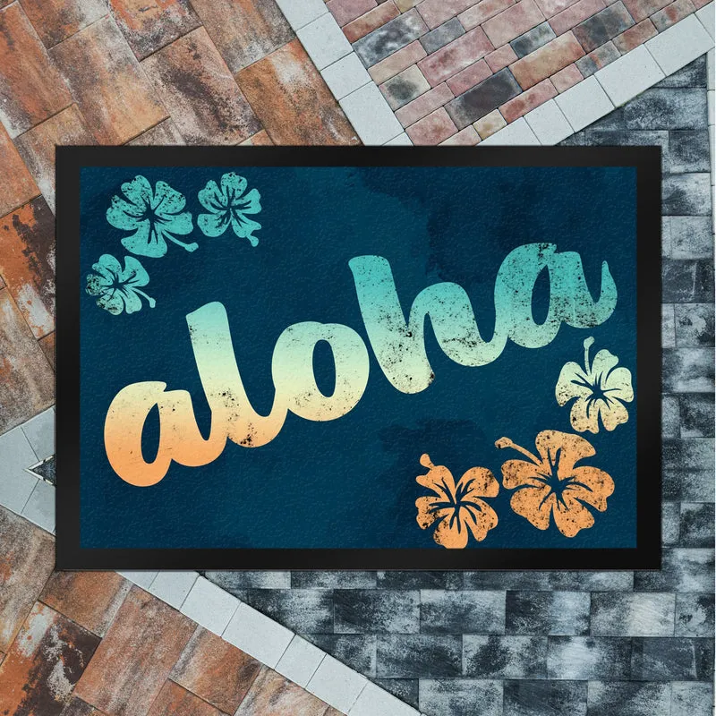Aloha - Fußmatte im Hawaiilook
