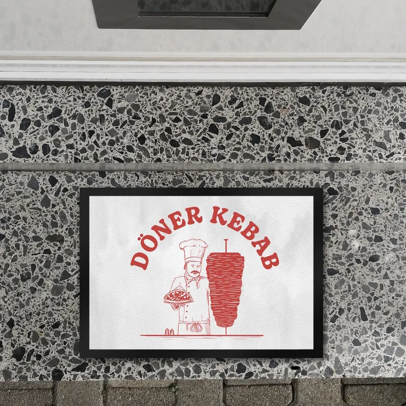 Döner Kebab witzige Fußmatte mit Dönermotiv