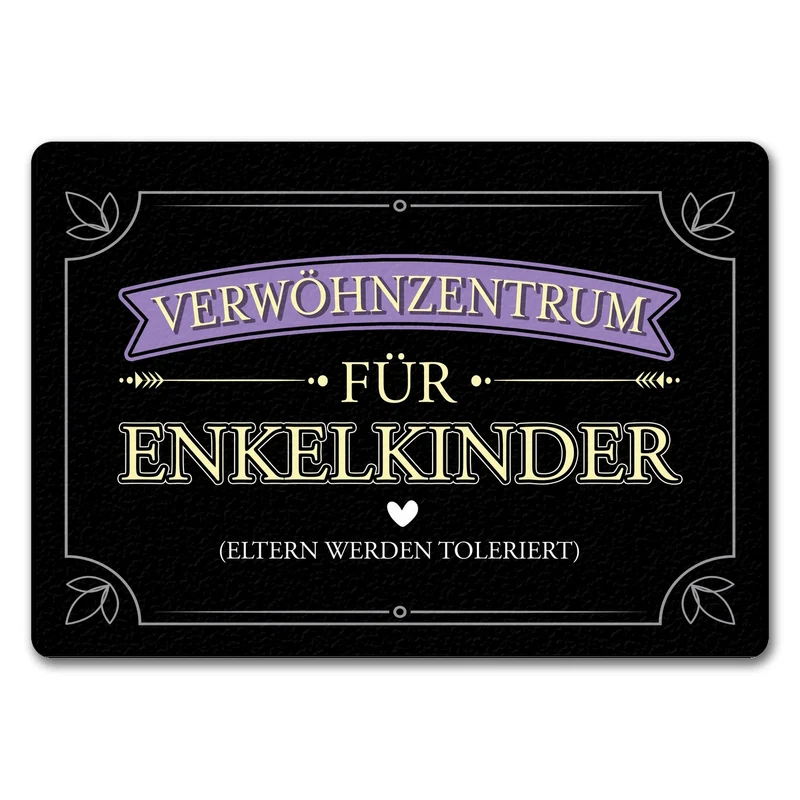 Verwöhnzentrum für Enkelkinder Fußmatte mit lustigem Spruch für Großeltern