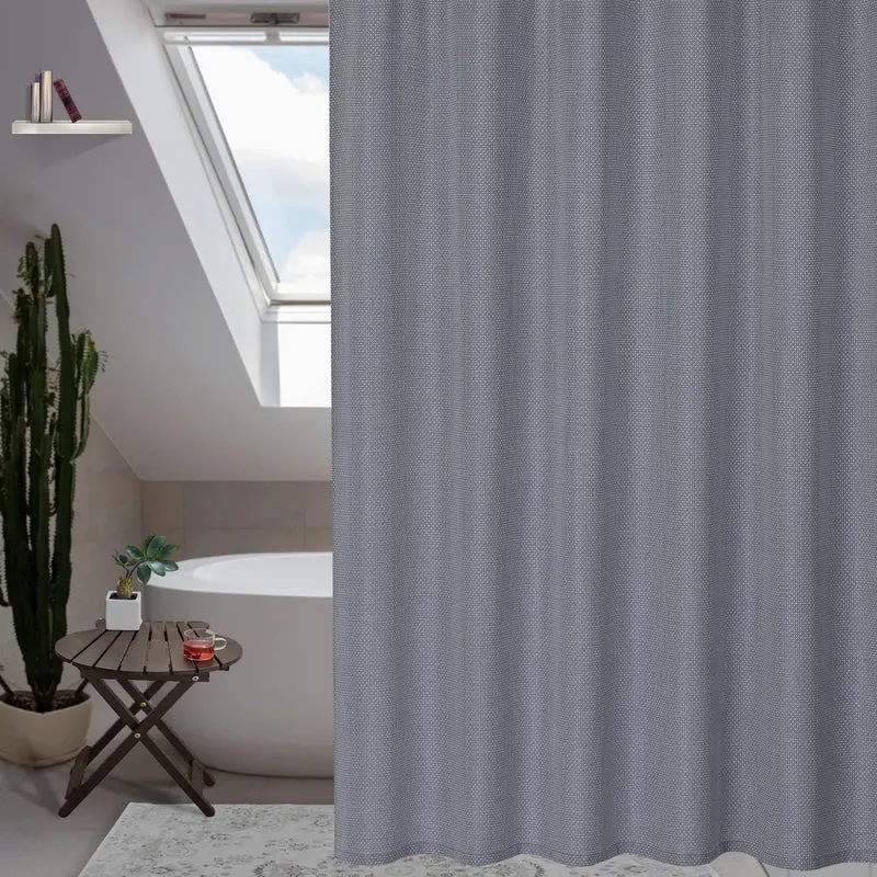 Tenda da doccia Garvee Navy in microfibra idrorepellente, resistente, 155 g/m², in poliestere, per bagno, 182,9 x 213,4 cm