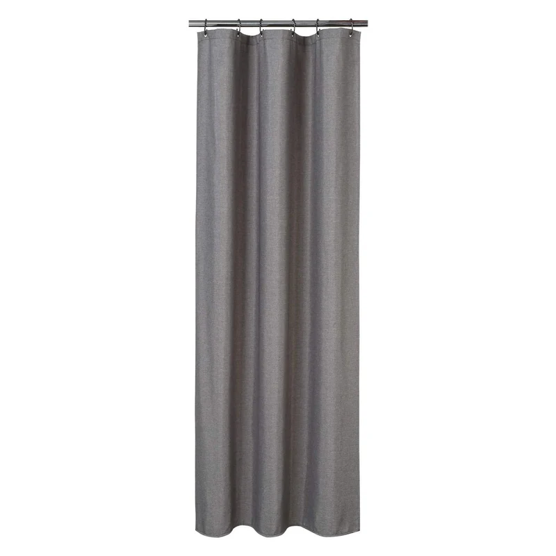 Tenda da doccia impermeabile in poliestere Garvee con ganci per bagni e vasche da bagno 32"x72" grigio