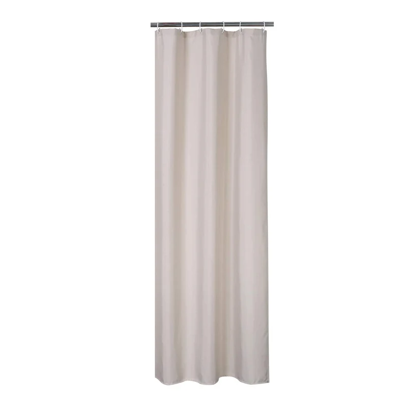 Tenda da doccia Garvee in poliestere impermeabile con ganci per vasca e doccia, beige, leggera, idrorepellente, facile da installare