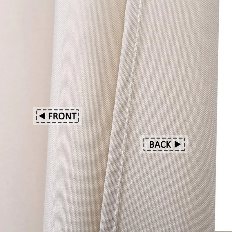 Tenda da doccia Garvee in poliestere impermeabile con ganci per vasca e doccia, beige, leggera, idrorepellente, facile da installare