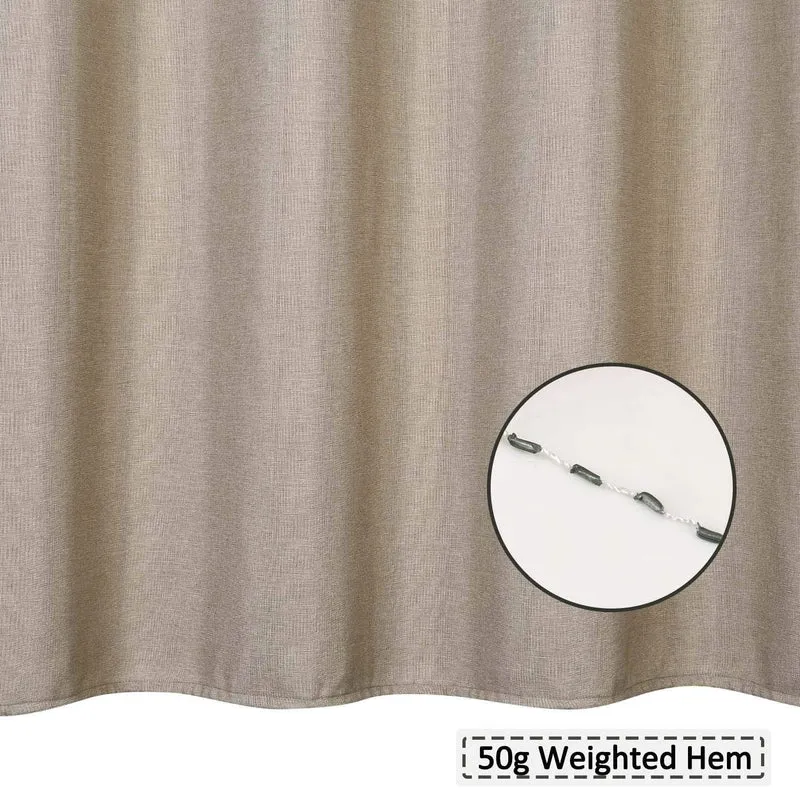 Garvee Tenda da doccia in poliestere impermeabile con ganci per bagni e vasche da bagno 32"x72" Elegante