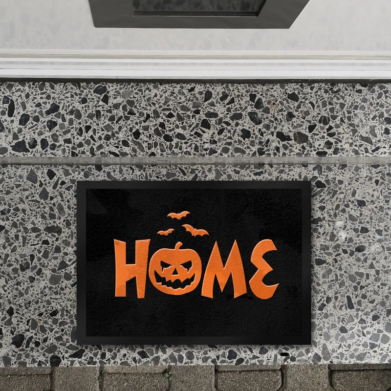 Home Fußmatte für Halloween mit Kürbis