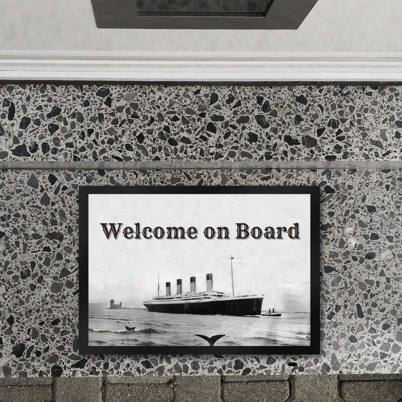 Welcome on Board Fußmatte in 35x50 cm mit Titanic-Motiv