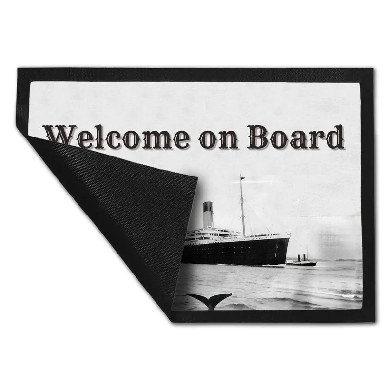 Welcome on Board Fußmatte in 35x50 cm mit Titanic-Motiv