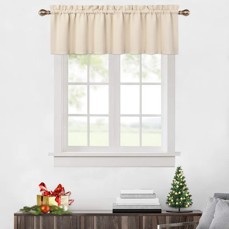 Tende oscuranti Garvee, 2 pezzi, beige, 26x45 pollici, per finestre, soggiorno, cucina, camera da letto, termoisolanti